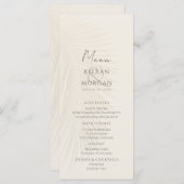 Strand thema Palm Leaves Menu (Voorkant / Achterkant)