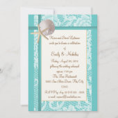 Strand thema repetitie diner kaart (Voorkant)