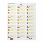 Strand thema retour adres label (Full Sheet)