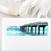 Strand thema retour adreslabels etiket (Insitu)