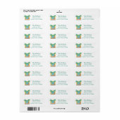 Strand Thema Retouradres Etiket (Full Sheet)