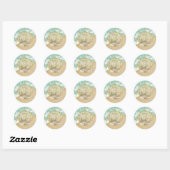 Strand Thema Scallop Shell Bruiloft Stickers (Vel)