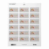 Strand Thema Starfish en Seashell Adreslabel Etiket (Full Sheet)