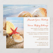 Strand Thema Trouwreceptie Uitnodiging (Voorkant / Achterkant)