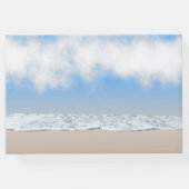 Strand thema trouwringen gastenboek (Achterkant)