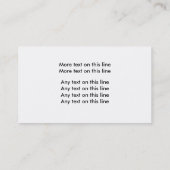 Strand thema Visitekaartjes (Achterkant)