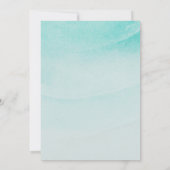 Strand Thema Zand en Water Trouwdag Kaart (Achterkant)