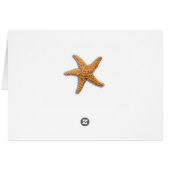 Strand thema zeesterren bruiloft rustiek (Achterkant Horizontaal)