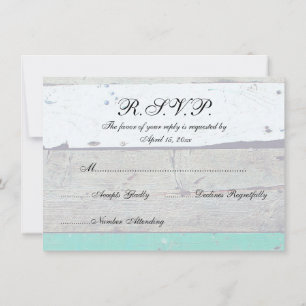 Strand thema zeesterren bruiloft rustiek kaart