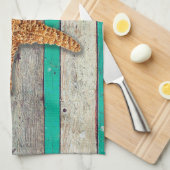 Strand thema zeesterren bruiloft rustiek theedoek (Quarter Fold)