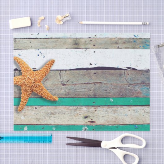 Strand thema zeesterren bruiloft rustiek tissuepapier (Craft)