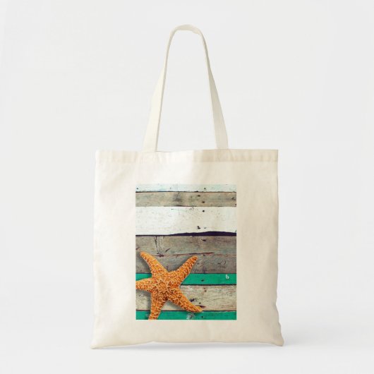 Strand thema zeesterren bruiloft rustiek tote bag (Voorkant)