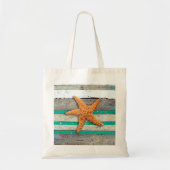 Strand thema zeesterren bruiloft rustiek tote bag (Voorkant)