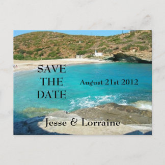 Strand Theme Wedding 2 - Save the Date Briefkaart