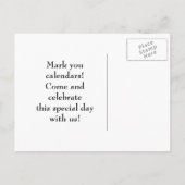 Strand Theme Wedding 2 - Save the Date Briefkaart (Achterkant)