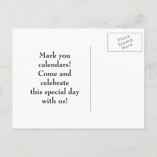 Strand Theme Wedding 2 - Save the Date Briefkaart (Achterkant)