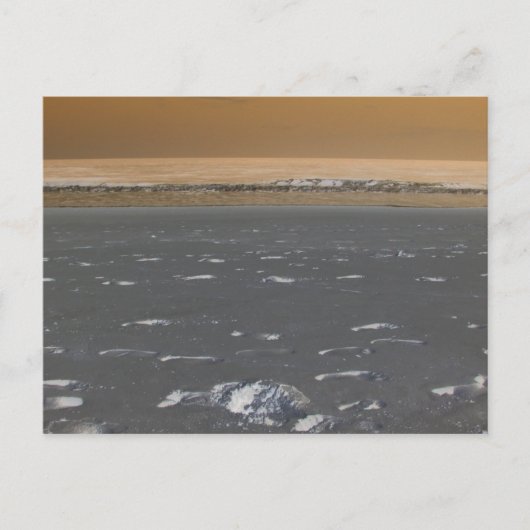 strand tijdens Briefkaart met zonnecriskel (Voorkant)