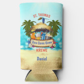 Strand Tiki Bar Slim Seltzer Blikjeskoeler (Voorkant)