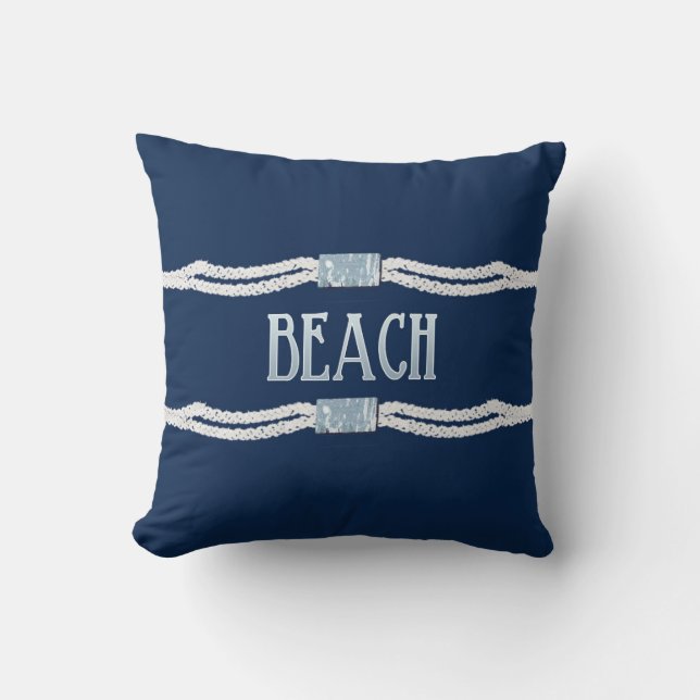 Strand Touw Kussen (Voorkant)