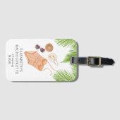Strand Tropical Bachelorette Party Favorieten Bagagelabel (Voorkant (horizontaal))