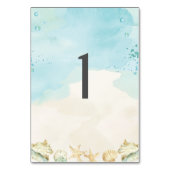 Strand Tropical Coastal Destination Wedding Kaart (Voorkant)