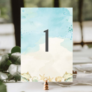 Strand Tropical Coastal Destination Wedding Kaart