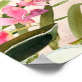 Strand Tropical Florals tachtig welkomstbord poste Poster (Hoek)