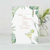 Strand Tropics Margarita Vrijgezellenfeest Kaart (Staand voorkant)