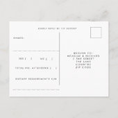 strand tropisch aloha bruiloft rsvp briefkaart (Achterkant)