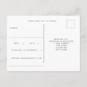 strand tropisch aloha bruiloft rsvp briefkaart (Achterkant)