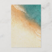 Strand Tropisch Beach Bruiloft RSVP kaart (Achterkant)