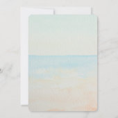 Strand Tropisch met Starfish en Conch verjaardag Kaart (Achterkant)