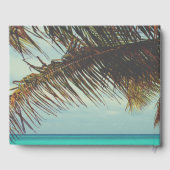 Strand Tropisch, Palm Schelpen Gastenboek (Achterkant)