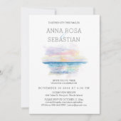 *~* Strand Tropische Exotische AR7 BRUILOFT RSVP + Kaart (Voorkant)