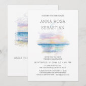 *~* Strand Tropische Exotische AR7 BRUILOFT RSVP + Kaart (Voorkant / Achterkant)