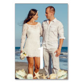 Strand Tropische Kust Bestemming Trouwfoto Kaart (Voorkant)