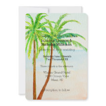 Strand Tropische Palm Bomen Bruiloft