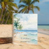 Strand tropische palmbomen golven 2026 planner