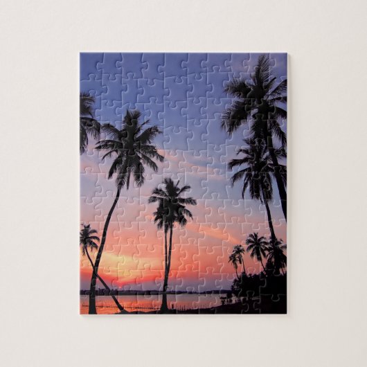 Strand Tropische palmbomen Vakantie Reizen Vakanti Legpuzzel (Verticaal)