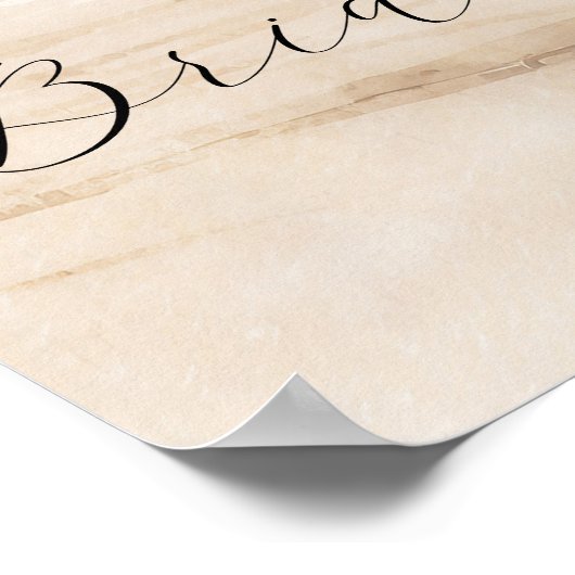 Strand Tropische Palmen Bruiloft Welkomstbord post Poster (Hoek)