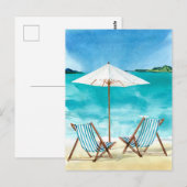 strand Tropische Vacking Water Seascape Briefkaart (Voorkant / Achterkant)