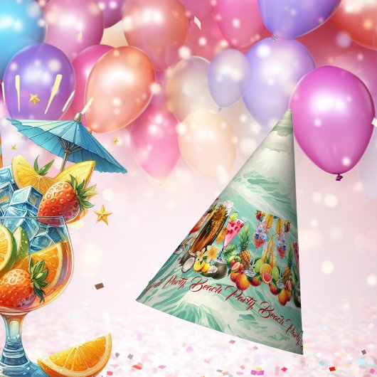 Strand Tropische Vruchten Cocktails Bachelorette P Feesthoedjes