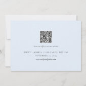 Strand Tropische Waterverf QR Code Save The Date (Achterkant)