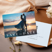 Strand Tropische Waterverf QR Code Save The Date