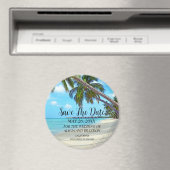 Strand Tropische Zand Bruiloften Moderne Golven Ma Magneet (Insitu (Vaatwasser))