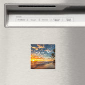 Strand Tropische Zand Bruiloften Moderne Golven Ma Magneet (Insitu (Vaatwasser))