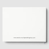 Strand Tropische zee bruiloft of douche gastenboek (Achterkant)