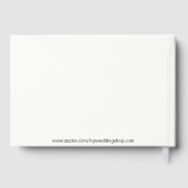 Strand Tropische zee bruiloft of douche gastenboek (Achterkant)