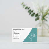 Strand Tropische Zeemeermin Thema Visitekaartjes (Staand voorkant)