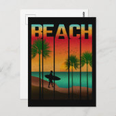 Strand Tropische Zomer Briefkaart (Voorkant / Achterkant)